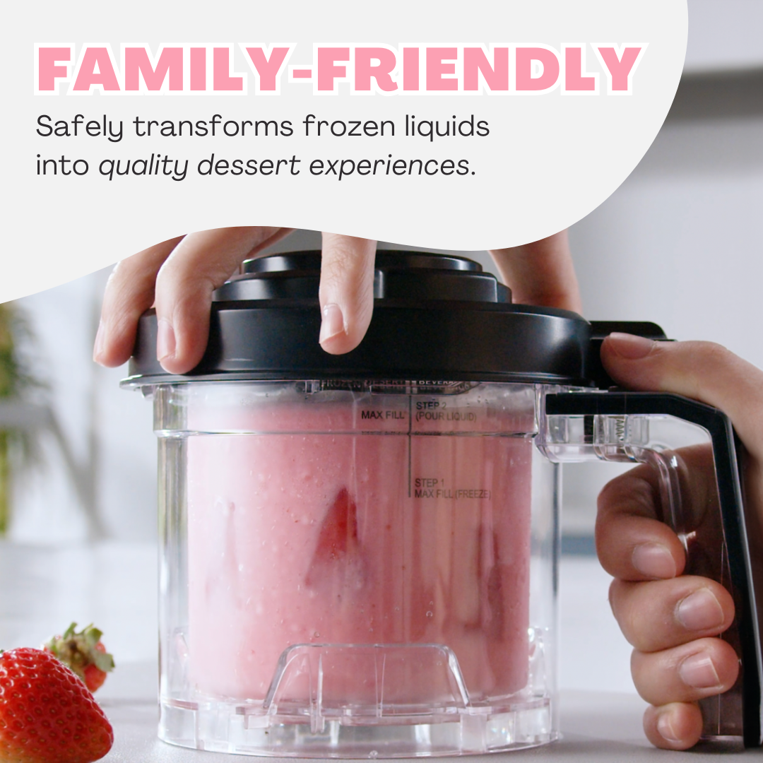 Dessert Station™ Black with 3 Pints, 11 Mode Frozen Treat Maker