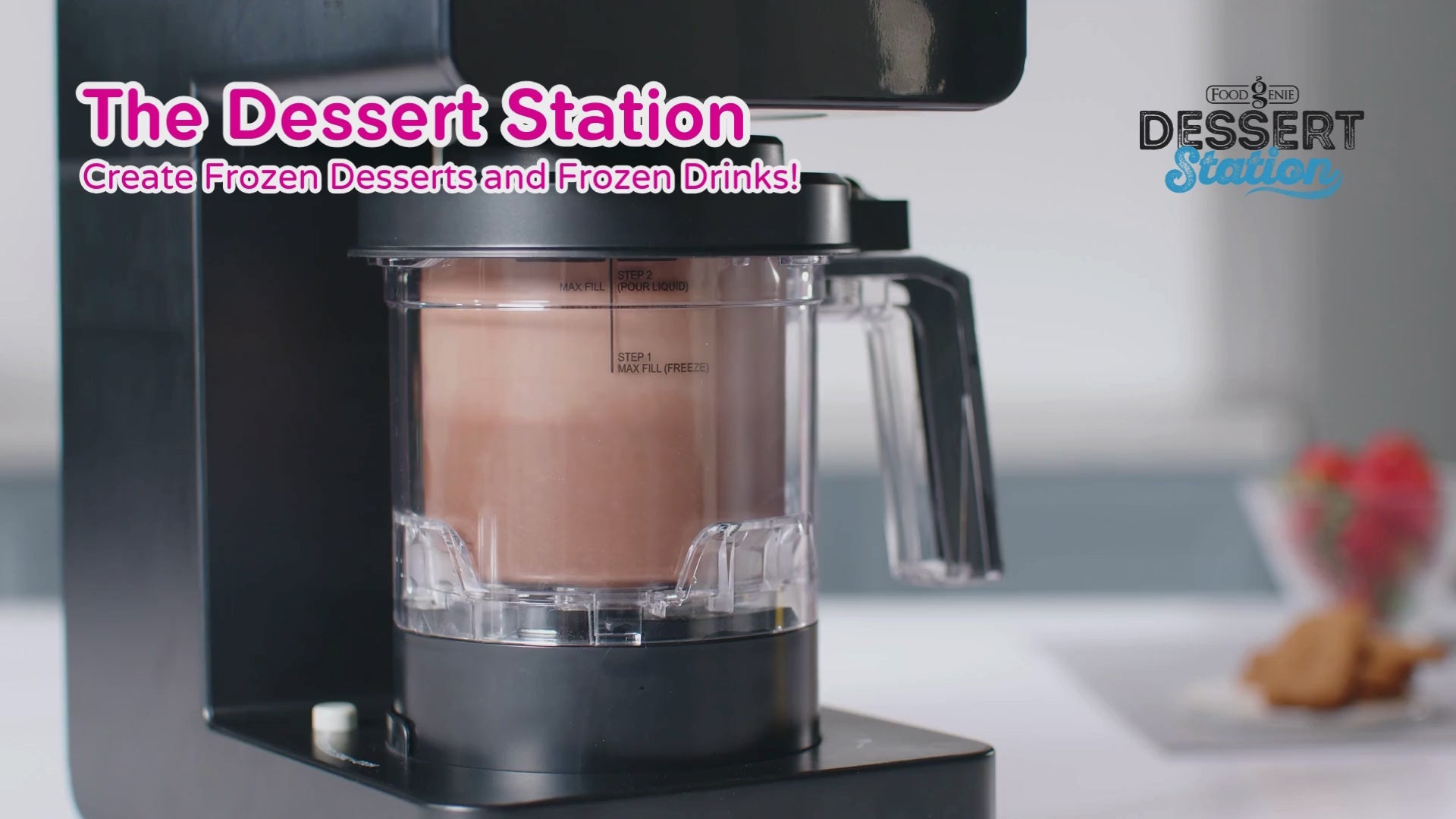 Dessert Station™ Black with 3 Pints, 11 Mode Frozen Treat Maker